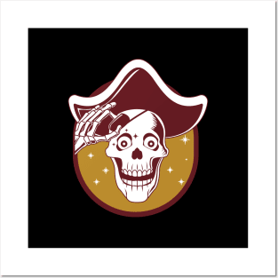 Skeleton pirate Posters and Art